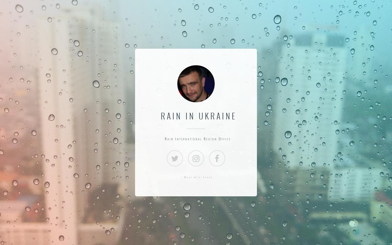 Carrd profile picture for @rain